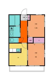 グランシャリオA【2階】の間取り