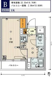 スカイコート池袋西弐番館【4階】の間取り