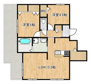 グラン・メゾンT&C【5階】の間取り
