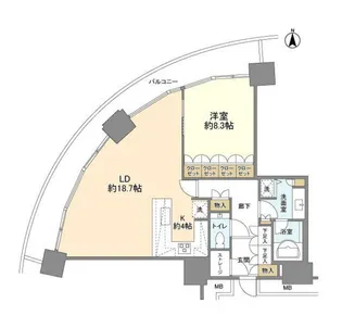 M.M.TOWERS FORESIS-R棟【11階】の間取り