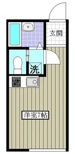 サニーグレイス国立【1階】の間取り