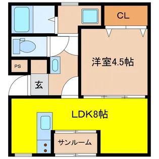 マーベラスYK【2階】の間取り