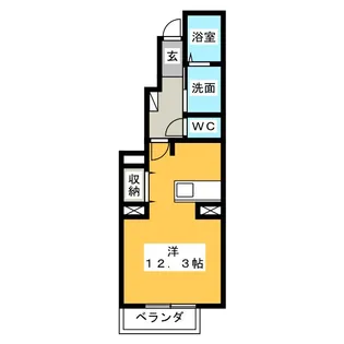 エスポワール・T【1階】の間取り
