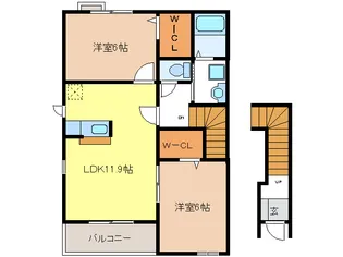 ブリッサ C・D【2階】の間取り