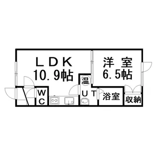 ハイツクリア【1階】の間取り