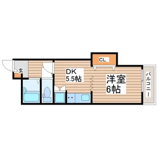 ダイアパレス北六番丁【8階】の間取り