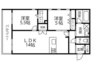 キルシュブリューテ2【4階】の間取り