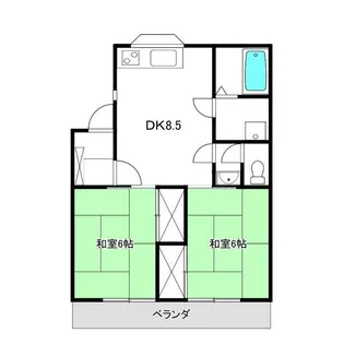 パレスアライ【1階】の間取り