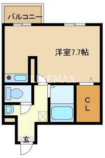 ライブ寺町通り【8階】の間取り