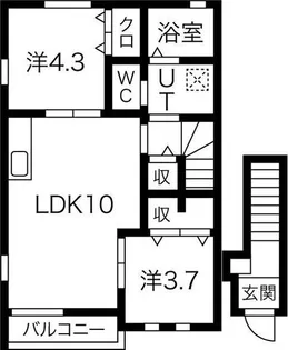 シャルマン【2階】の間取り