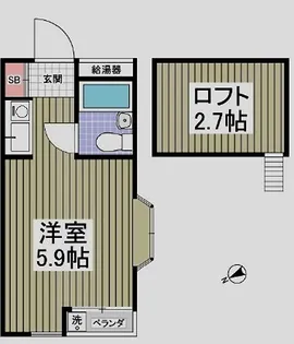 ブルーメヤツカ38【2階】の間取り