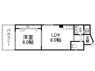 シャトーラアンジュ【4階】の間取り