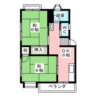 ハイツいわさき A・B【1階】の間取り