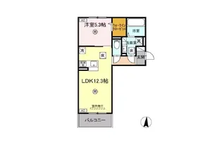 エウレカ 玉名駅前【2階】の間取り