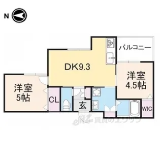 クリエオーレ桜園2【2階】の間取り