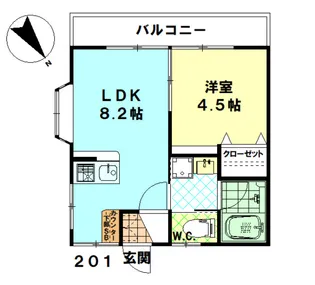 エイトピス【2階】の間取り