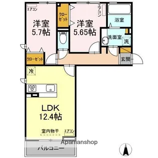 グラナート【2階】の間取り