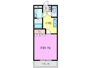 エレガントヒルズ【3階】の間取り