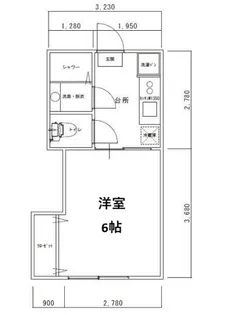 大黒ハイツ【1階】の間取り