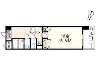 第16友建ビル【3階】の間取り