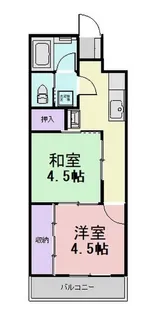 シャルマン島野【2階】の間取り