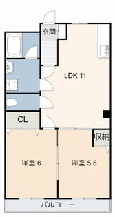 タウニー稲垣【2階】の間取り