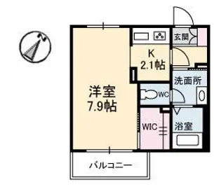 シャーメゾン ボヌール【1階】の間取り