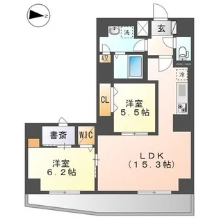 ミネルヴァ千住新橋【8階】の間取り