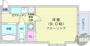 カームシュッセン【2階】の間取り