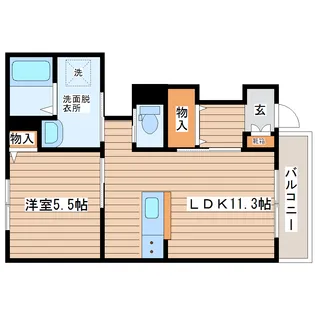 フェバリット【1階】の間取り