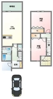 グランドソレイユ(藤田町)【2階】の間取り
