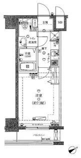 Rising place桜木町二番館【4階】の間取り