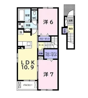 プリートA【2階】の間取り