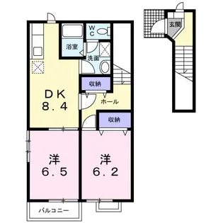 エランドールC【2階】の間取り