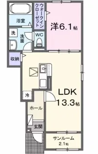 高知県香美市土佐山田町栄町【アパート】の間取り