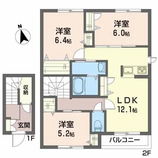 コンフォール C【2階】の間取り