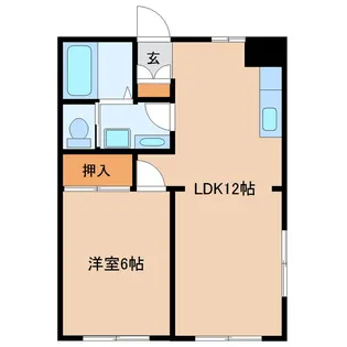 ターキーハウスI【1階】の間取り