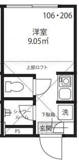 Sunny Sky赤塚【1階】の間取り