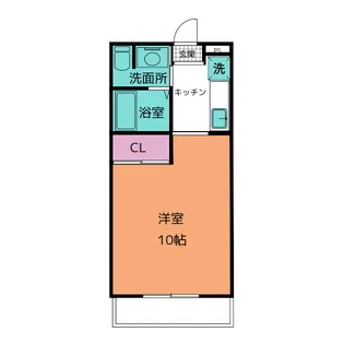サンライズ橋良【2階】の間取り