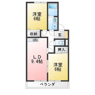 グラン・ボヌール【1階】の間取り