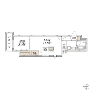 The Bay Luxe CBY ザベイリュクスシービーワイ【2階】の間取り