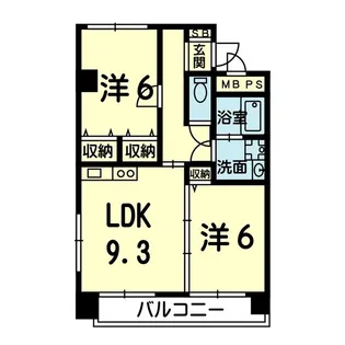 プレステージ園田【4階】の間取り