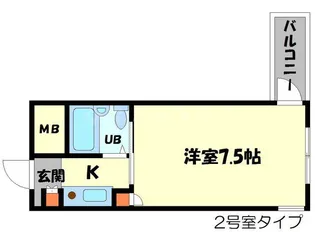 ビアリッツ守口【4階】の間取り