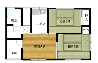 中村貸家 A号【1階】の間取り
