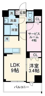 メイクスWアート横浜関内【8階】の間取り