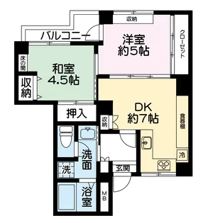 メゾンラルジャン【4階】の間取り