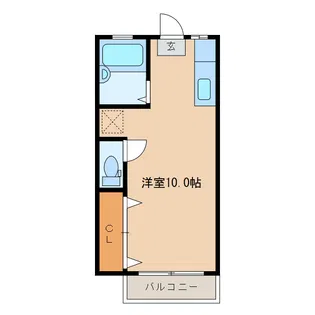 ハイツ高須 B【1階】の間取り