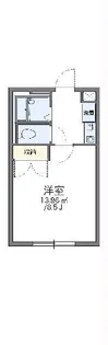 レオパレスカメリアB【1階】の間取り