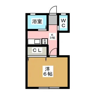 コーポブルーグラス【2階】の間取り