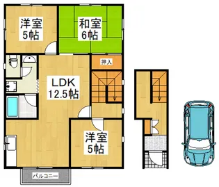 東村山アパート【2階】の間取り